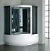 LUXExclusive Steam Shower Unit LUX-2605. 53'' x 53'' x 85'', Glass / Acrylic