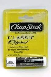 Chapstick Classic Original Lip Balm, 0.15 oz Stick, SPF 4, Regular