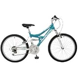 Pacific Chromium Girls' Dual-Suspension Mountain Bike (24-Inch Wheels)