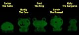 Glow In The Dark ZOO MANIA 2 Set of 5 Rare Mystery Squishies