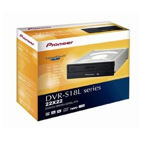 Pioneer DVR-S18L series 22X22 DVD/CD Writer Serial ATA - Black