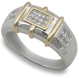 1/2ctw Men's Princess Cut Diamond Ring