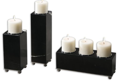 19681 Jett Candleholders S/3 by uttermost