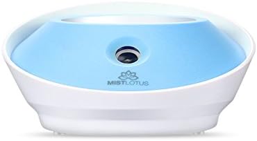 Choigle Mist Nebulizer Water Bottle Caps Humidifier USB Air Diffuser for Office Sleeping with Night Light (Blue)
