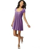 Pink Rose Pleated Scoopneck Jersey Dress