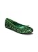 Green Glitter Flat Shoe For Costumes - 11