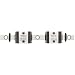 THK Linear Motion Guide Model RSR-WM, Double Block, Outer Dimensions: 6.5mm Height, 17mm Width, 22.1mm Length, Rail: 10mm Width, 4mm Height,  20mm Pitch, 70mm Length, Load Capacity: 216 pound-Force