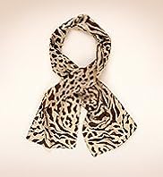 Classic Collection Pure Silk Animal Print Scarf