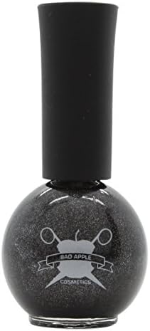 Bad Apple Nail Varnish 0.5oz (14ml) Funky Black Denim