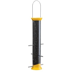 Droll Yankees CJTHM15Y 6 Port Yellow Finch Flocker Nyjer Feeder