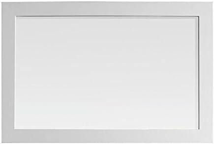 Belle Foret Gigi 24 in. L x 36 in. W Framed Wall Mirror in White