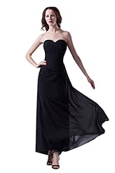 Strapless Chiffon Evening Dress/Bridesmaid Dress/Prom Dress 