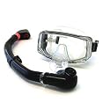 Aqua Purge Mask and Aqua Ultra Dry Snorkel Set -Translucent Blue