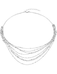 8 Strand Crub And Bead Chain With 2 Inch Extension Sterling Silver Ch969 16 Inch