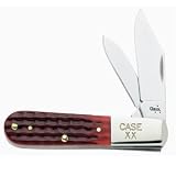 Two Blade Red Bone Pocket Knife, 3 3/8