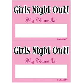 HEN PARTY NAME TAG STICKERS