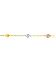 Pebble Collection Fancy 3 Tone Gold Pebble Bracelet