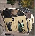 LUXURY DOG CAT PUPPY PET CAR SEAT CARRIER WITH HARNESS M SIZE