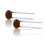 0.001µF 500V 20% Hi-Q Ceramic Disc Capacitor pk 2
