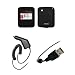 Motorola Murano / Eco A45 - Black Soft Silicone Gel Skin Cover Case + Rapid Car Charger + USB Data Sync Charge Cable for Motorola Murano / Eco A45