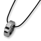 Tungsten Polished Corded Necklace TUN110-18