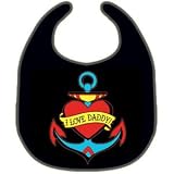 BLACK BIB I LOVE DADDY