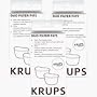 Krups F472 Duo Filter 2 pack- Set of Three (6 total filters)