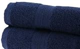 Kitchen & Housewares : Egyptian 100% Cotton Navy 500gsm Bath Towel