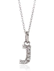 KC Designs "Initially Yours" Diamond 14k White Gold Letter Pendant Necklace, 16"