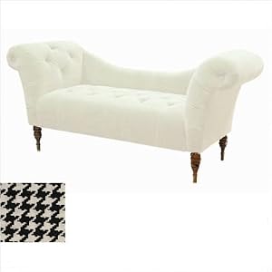 Settee in Berne Black and White