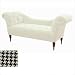 Settee in Berne Black and White