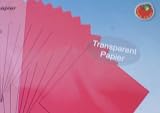 Produkt-Bild: Lampenpapier Transparent Bascetta Rot, 30x30cm
