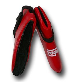 Shogun Semi Contact Boots, Pu, Colour: Red, Size: Medium Adult