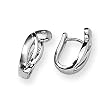 Diamond and Sterling Silver Earrings