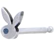 Playboy Blue Crystal Rabbit Head Nose Bone