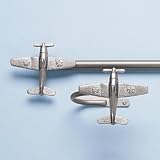 Airplane Curtain Rods & Holdbacks - 28 - 48 Airplane Rod (Nickel)