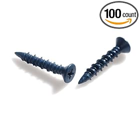 Click here to buy TapKing Concrete Screw Flat Head 3 16 Diameter x 2 1 4 Length (Pack of 100) by US Anchor.