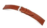 RIOS1931 Uhrenarmband Kroko Calf Rindleder Cognac Bandanstoss 19 mm