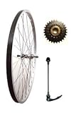 26 Rear Mtb Q/R Bike Wheel With 5Spd Cog Sil