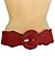 TFJ Women Fashion Belt Hip Waist Elastic Stretch Fabric Plus Size M L Xl True Red