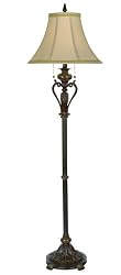 KathyIrelandAmorCollectionBronzeMarbleFloorLamp