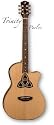 Luna Trinity Acoustic/Electric Guitar Parlor Cutaway - Natural