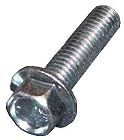 10 M8 - 1.25 x 16mm Hex Flange Bolts Large O.D. Class 10.9 Zinc IFI 536