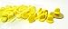 Set of 50 Yellow Comfort Fit Butterfly Clutch Rubber Pin Backs