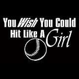 Hit Like A Girl~softball Adult T-Shirt