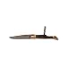 Laguiole Picnic Knife and Corkscrew Rosewood Handle Polished Steel Bolster