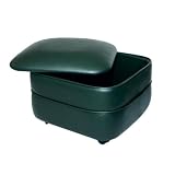Yellow Vinyl Square storage ottoman