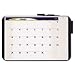 Quartet CT1711 Quartet Tack & Write Monthly Calendar Board, 17 x 11, Black