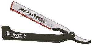 Dovo Shavette Straight Razor with Black Handle