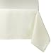 LinenTablecloth 60 x 126-Inch Rectangular Polyester Tablecloth Ivory